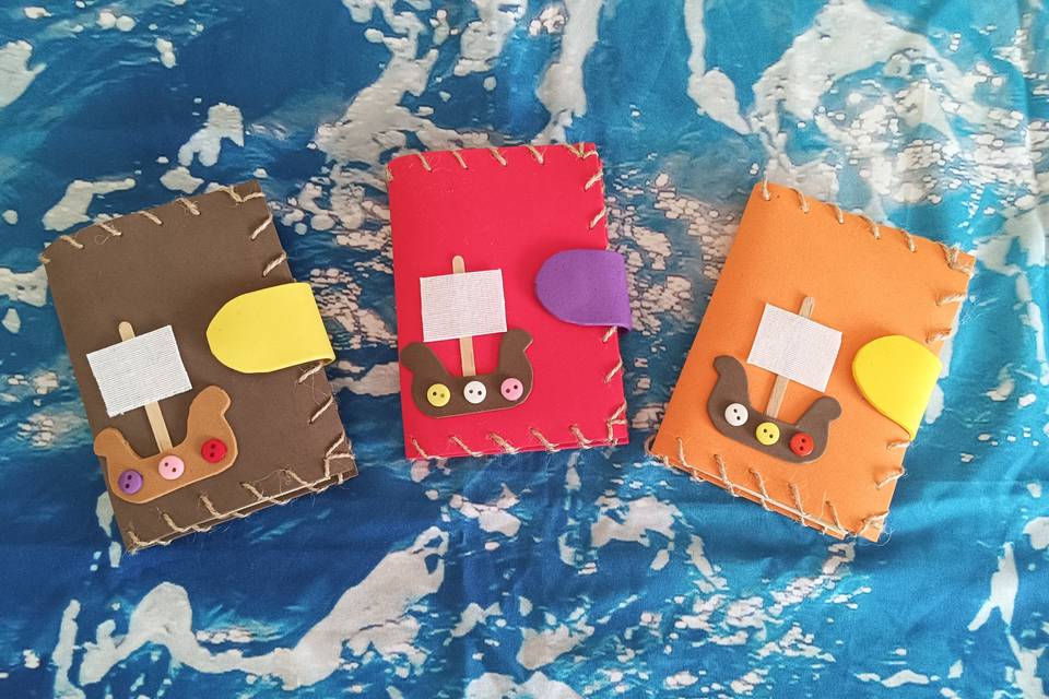 Libretas con temática a elegir