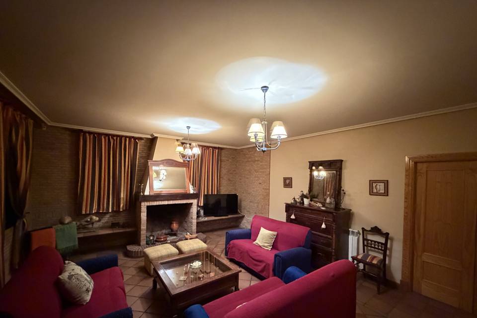Salón rústico
