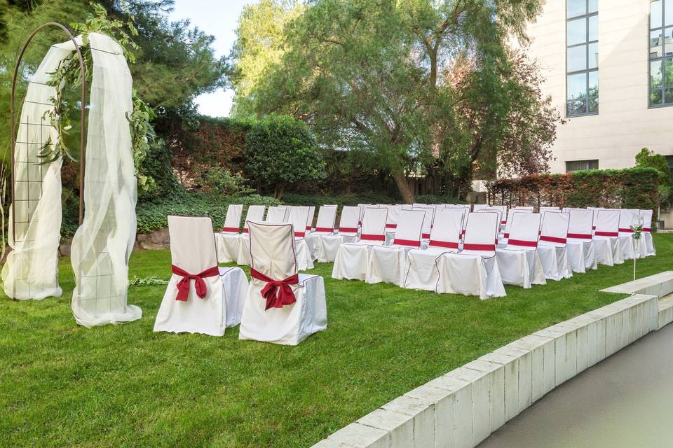 Ceremonia en el jardín