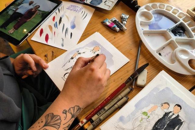 Live art en bodas