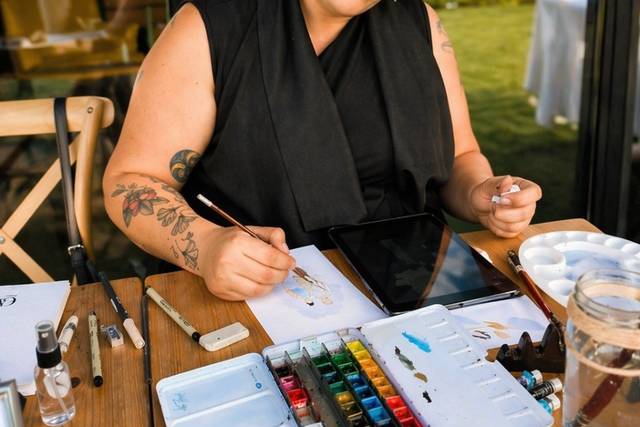 Live art en bodas
