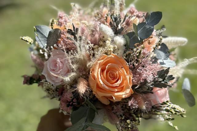 Ramo de novia flor preservada