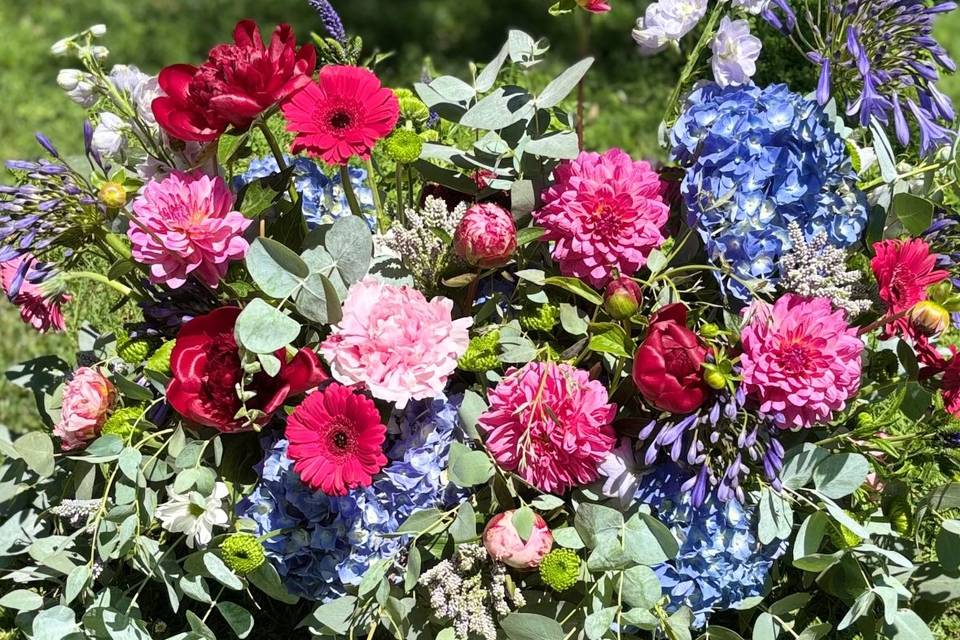 Cesta floral flor fresca