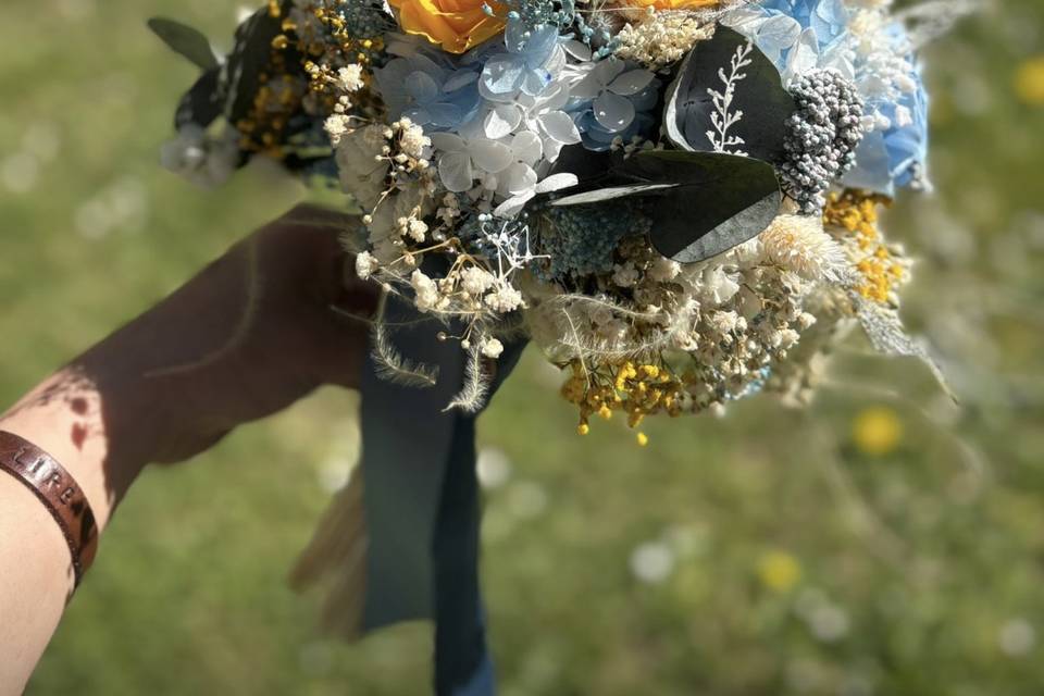 Ramo de novia flor preservada