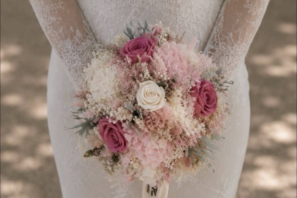 Ramo novia flor preservada