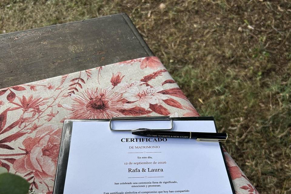 Certificado simbólico