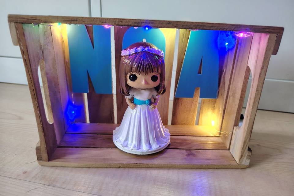 Figura en caja personalizada