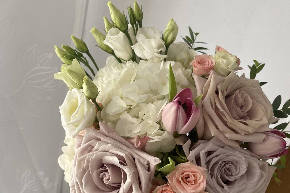 Ramo de novia rosa Menta