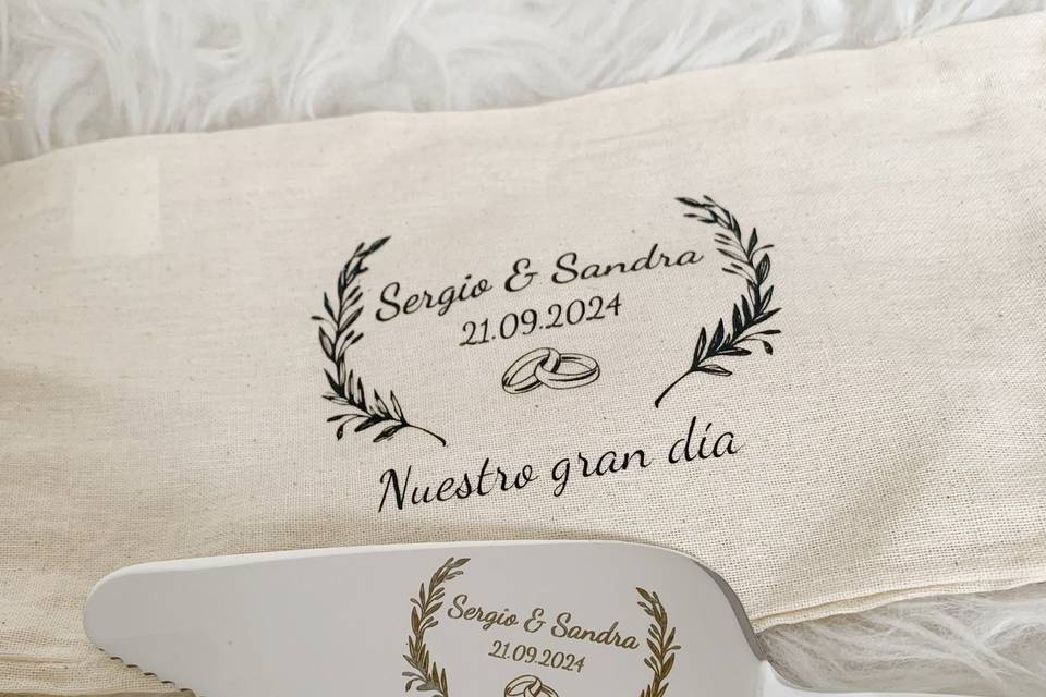 Pala para tarta personalizada