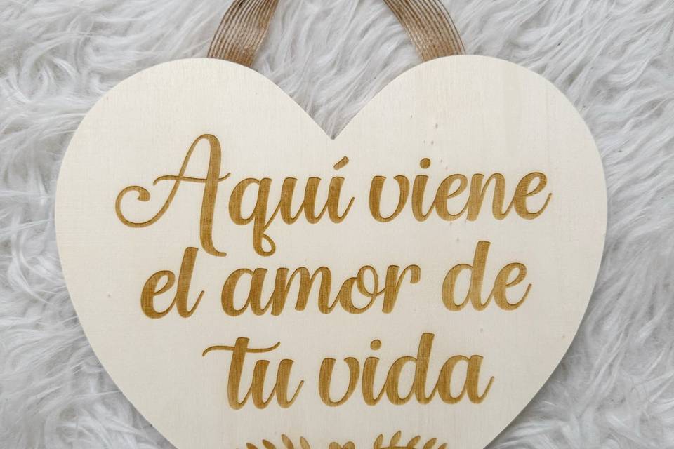 Cartel amor de tu vida