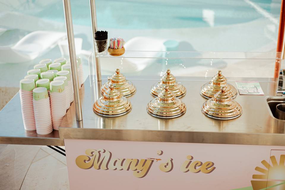 Carrito helados boda