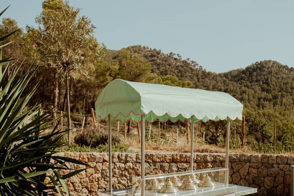 Carrito helados boda