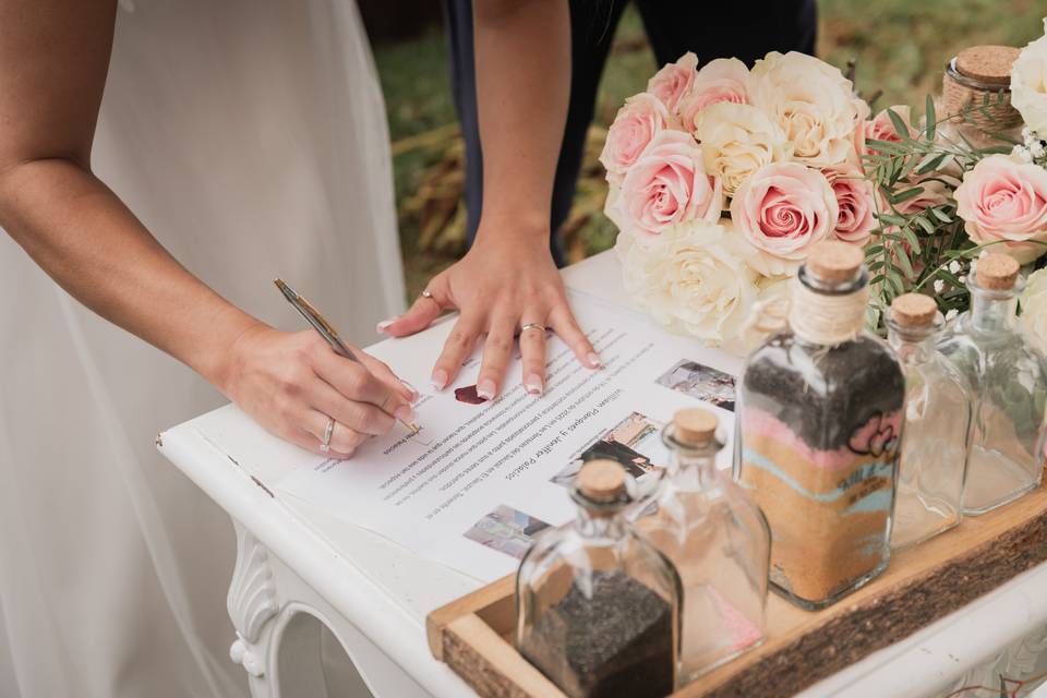 Firma acta matrimonial