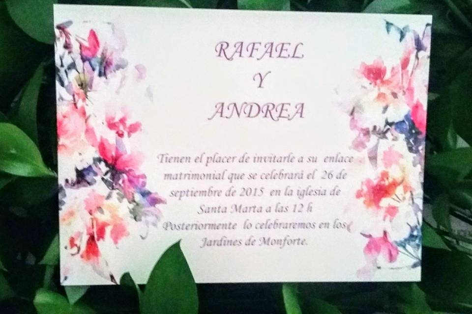 Invitaciones de boda