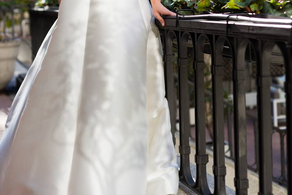 Novia en el jardín