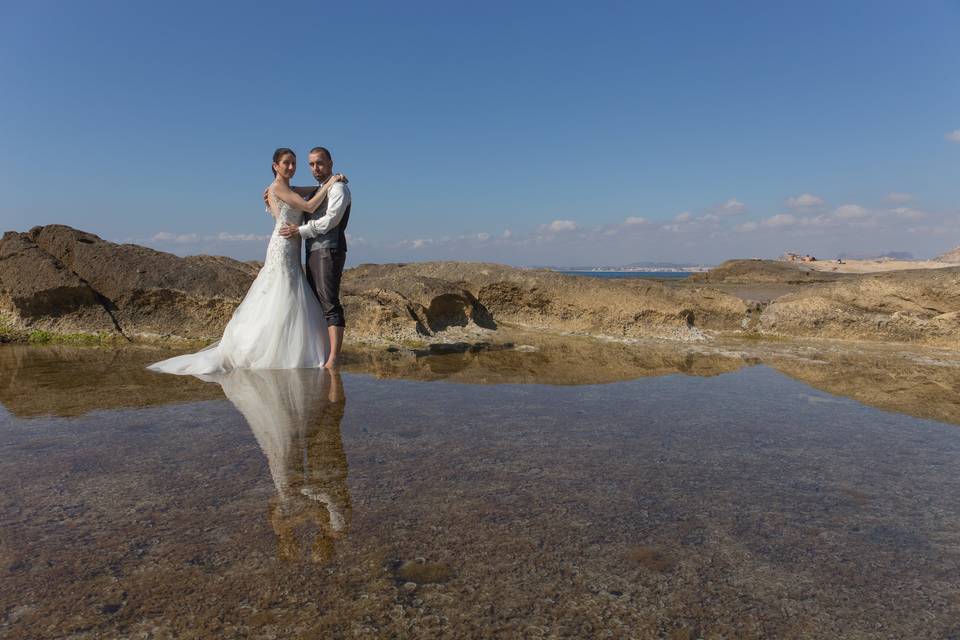 Postboda en la playa