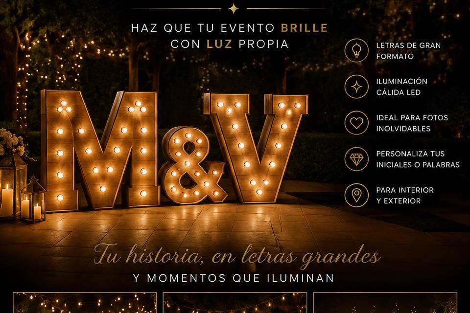 Letras iluminadas
