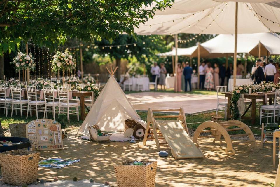 Montaje en boda