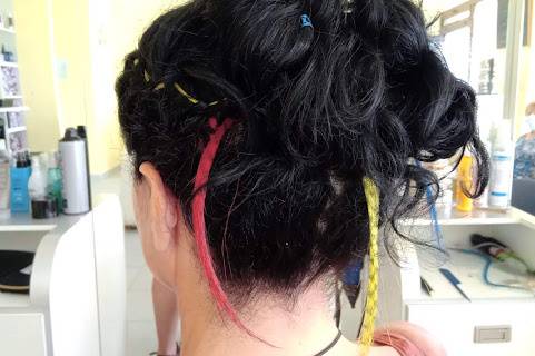 Recogido para una boda hippie