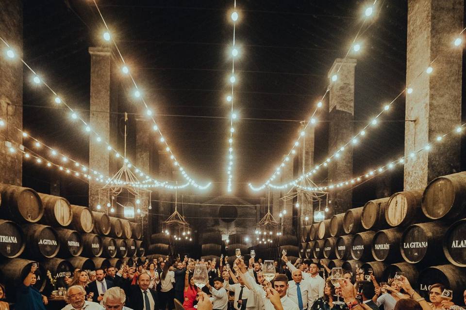 Bodega iluminada