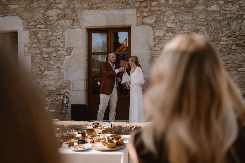 Speech bride and groom