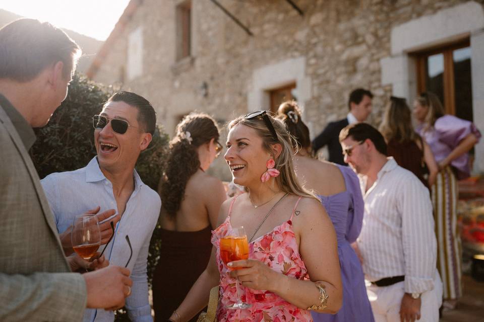 Happy guests