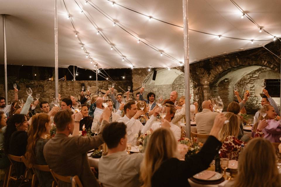 Dinner in patio