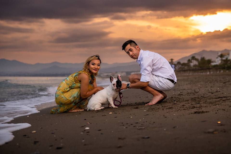 Preboda en la playa