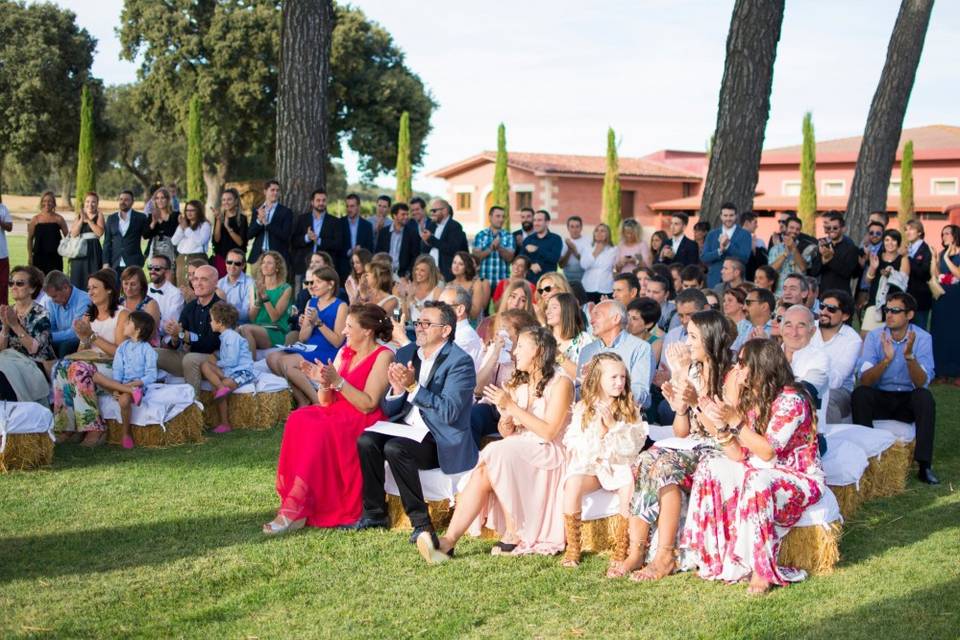 Ceremonia en los jardines