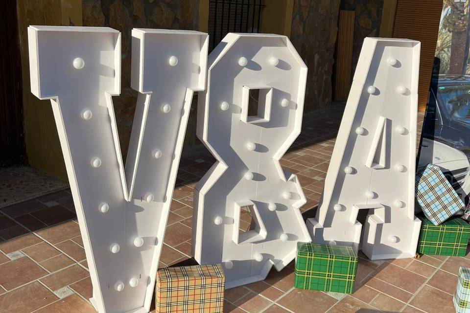 Letras con leds