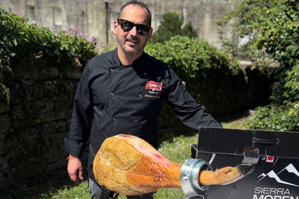 Samuel preparado para el corte
