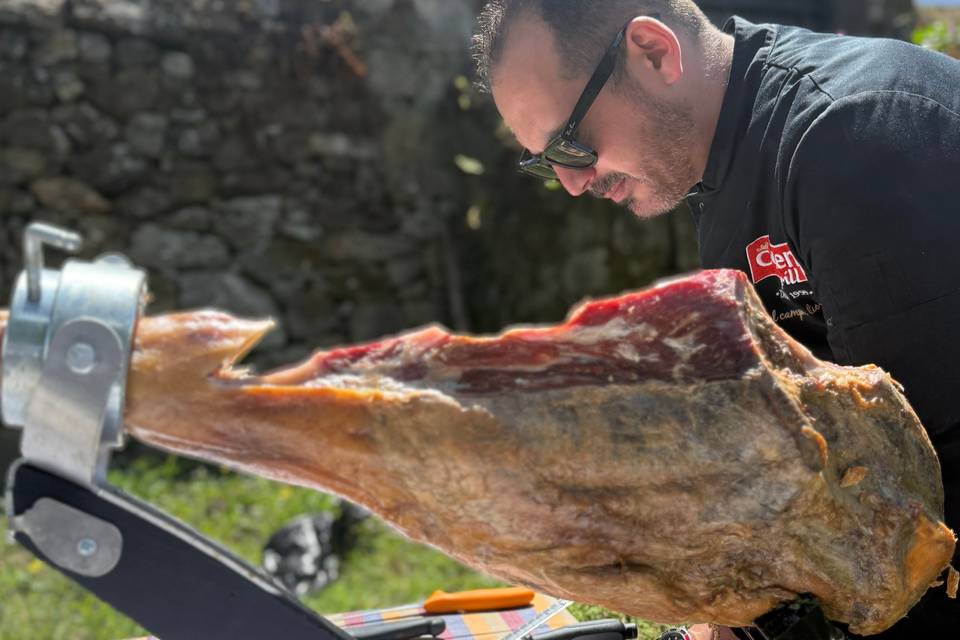 Jamón ibérico de calidad listo