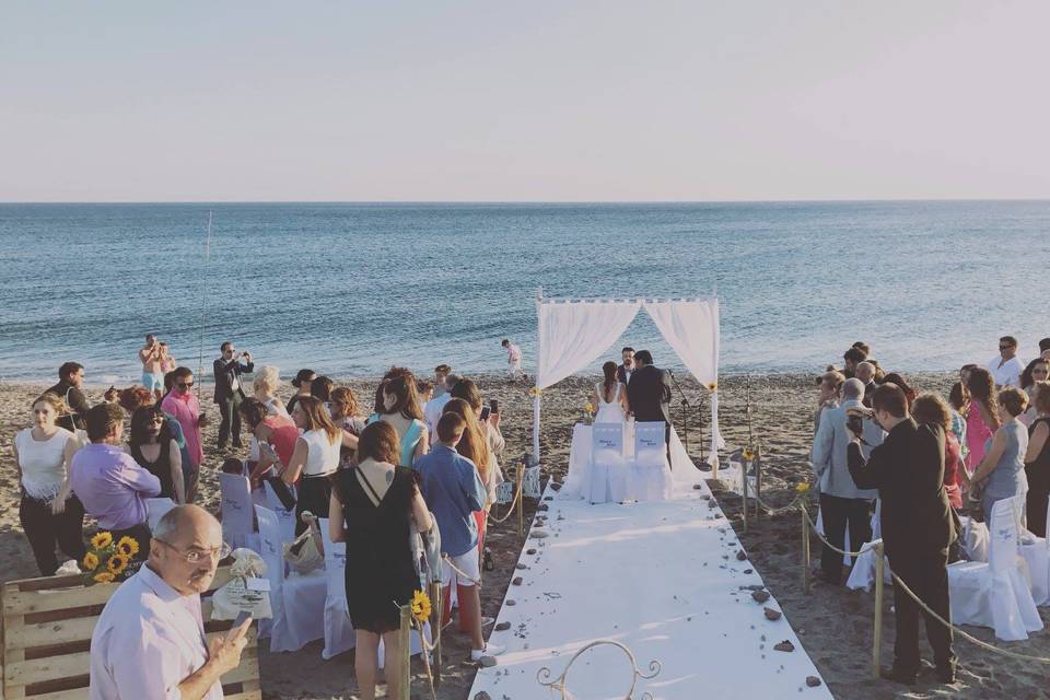 Ceremonia en la playa