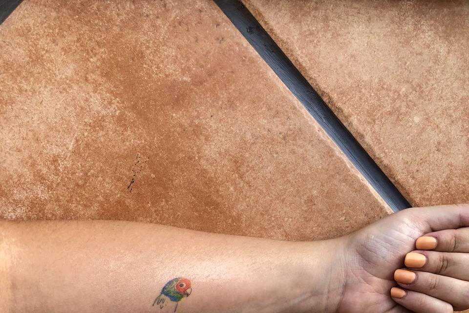 Ejemplo de tatuaje a color