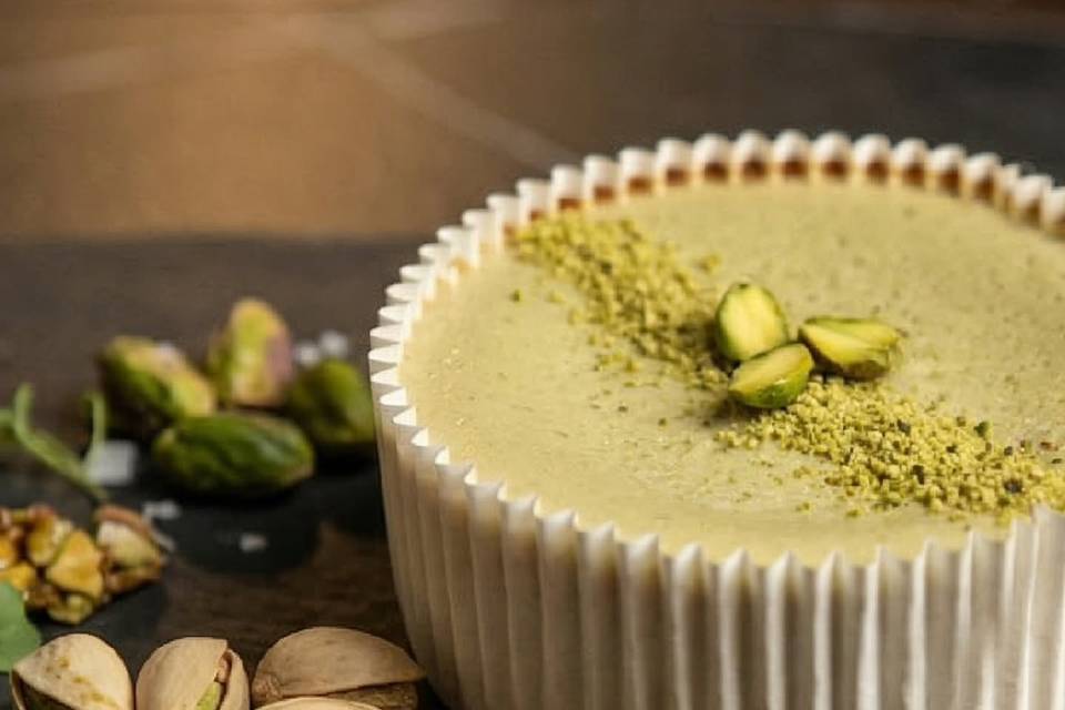 Tarta Queso Manchego Pistacho