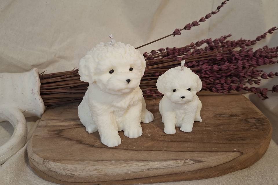Velas Perros 2 Tamaños