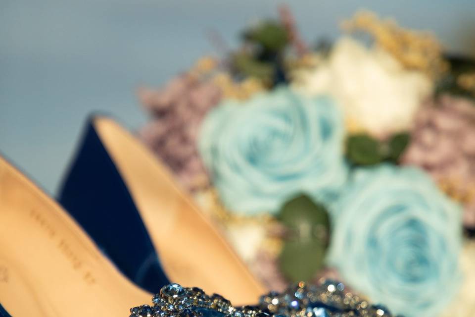 Elección de ramo y zapatos
