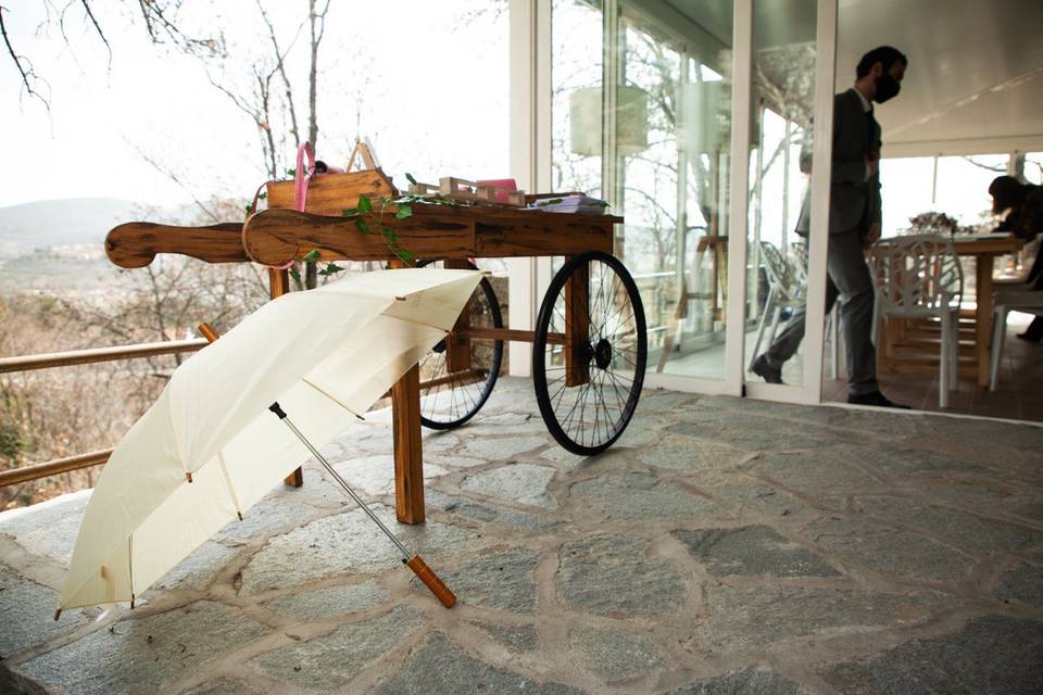Mesa de recuerdos