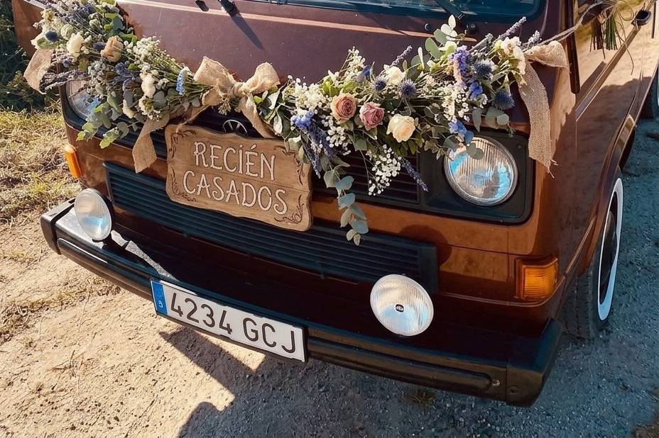 Decoración boho floral