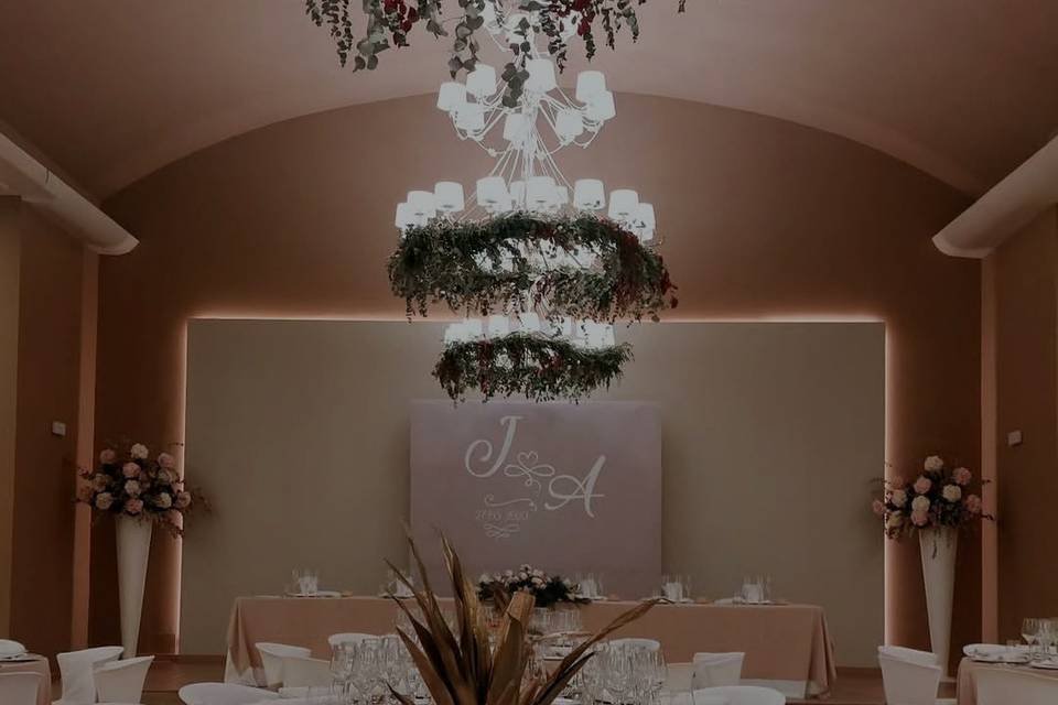 Decoración salón de bodas