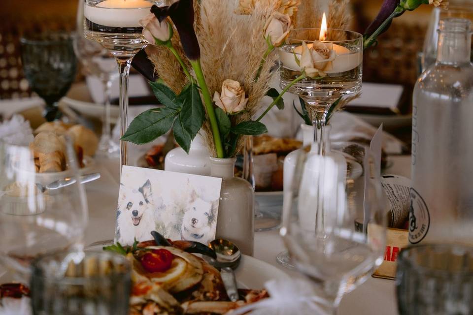 Decoración Mesa Invitados