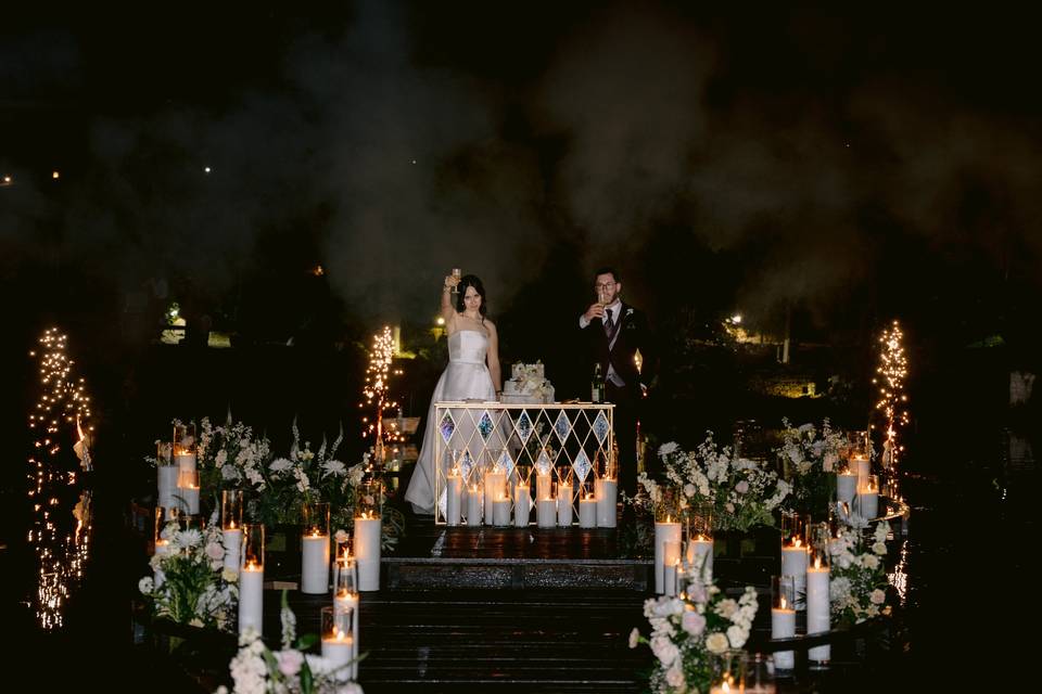 Iluminación con velas