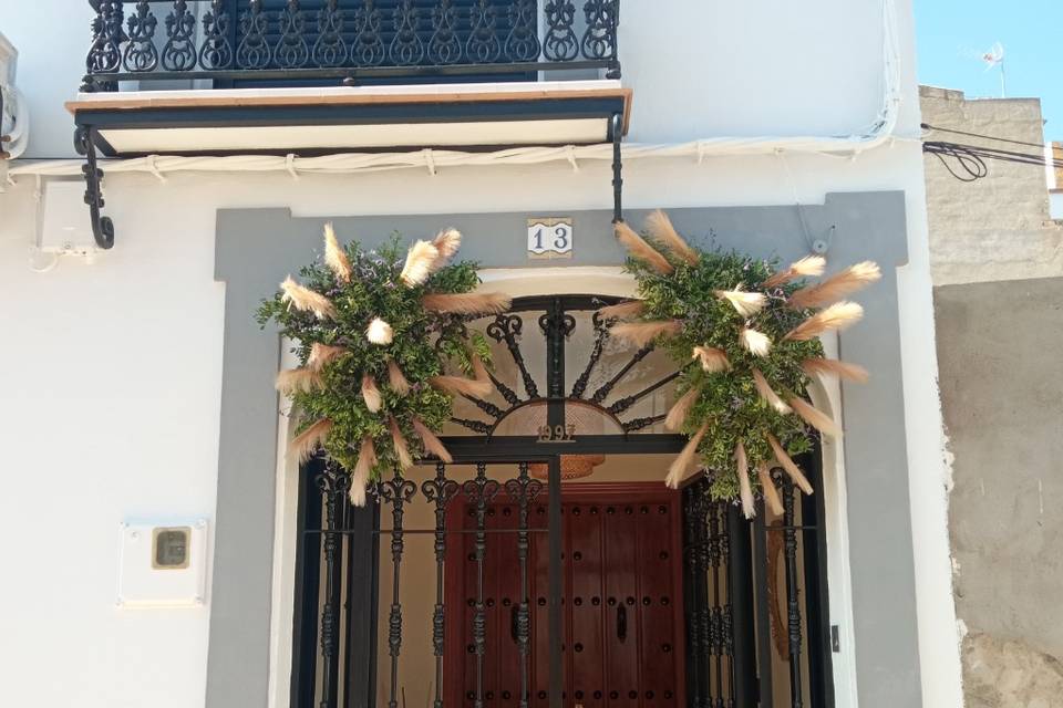 Arreglo puerta novia