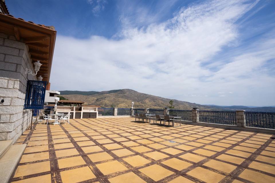 Terraza para el banquete