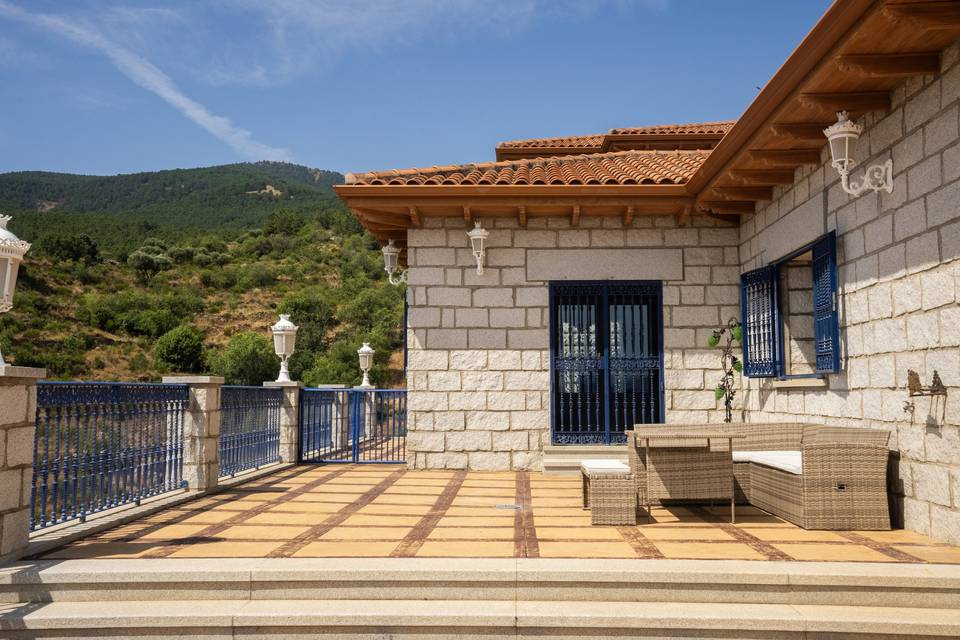 Terraza para el banquete