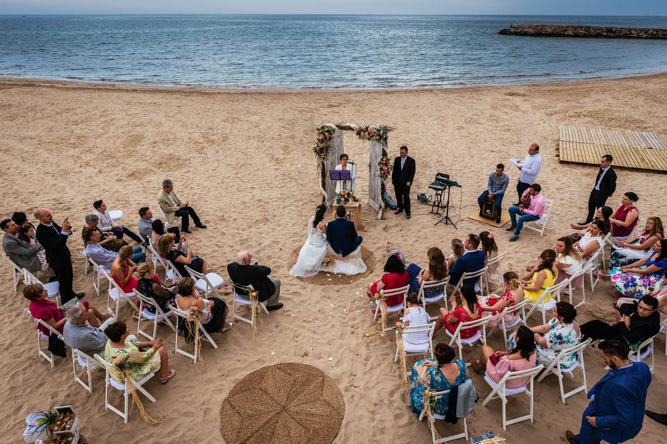 Boda en la playa