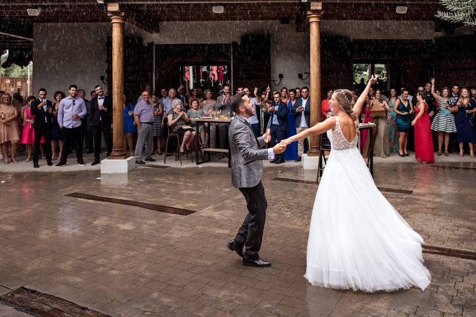 Bodas con lluvia