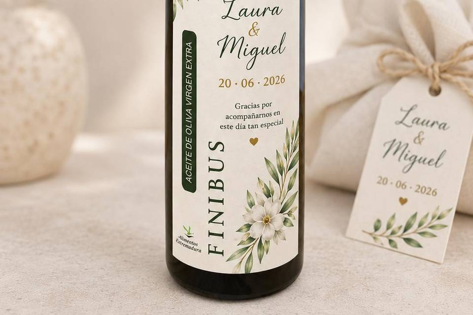 Botella 100 ml personalizada.