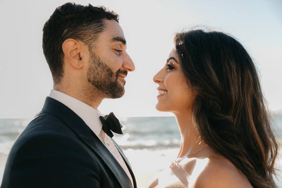 S+S pareja en la playa