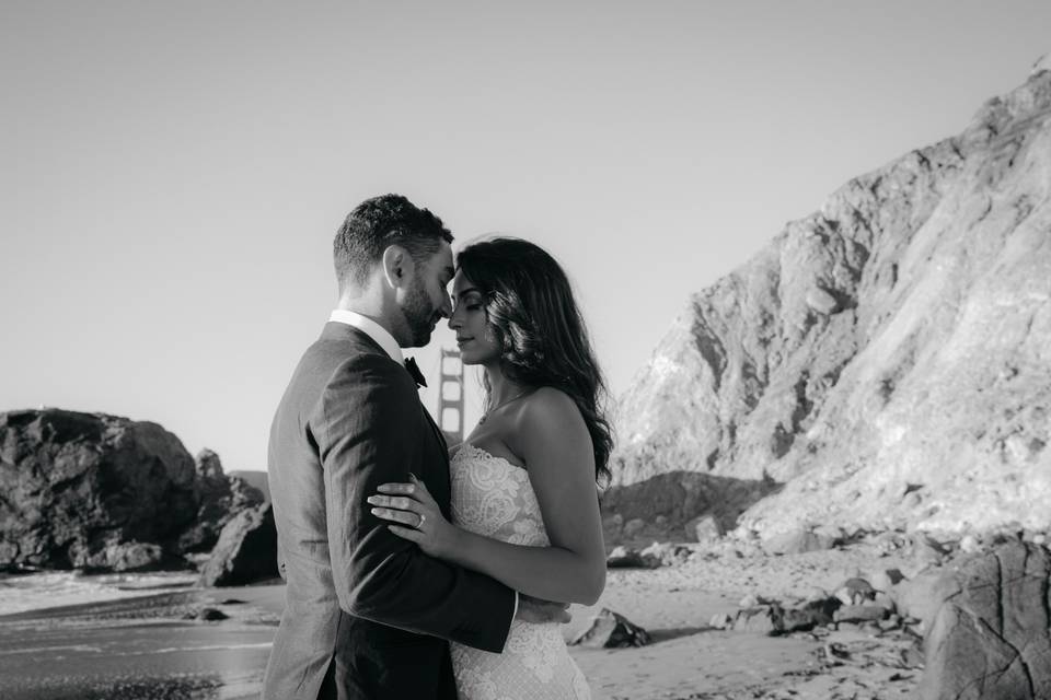 S+S pareja en la playa